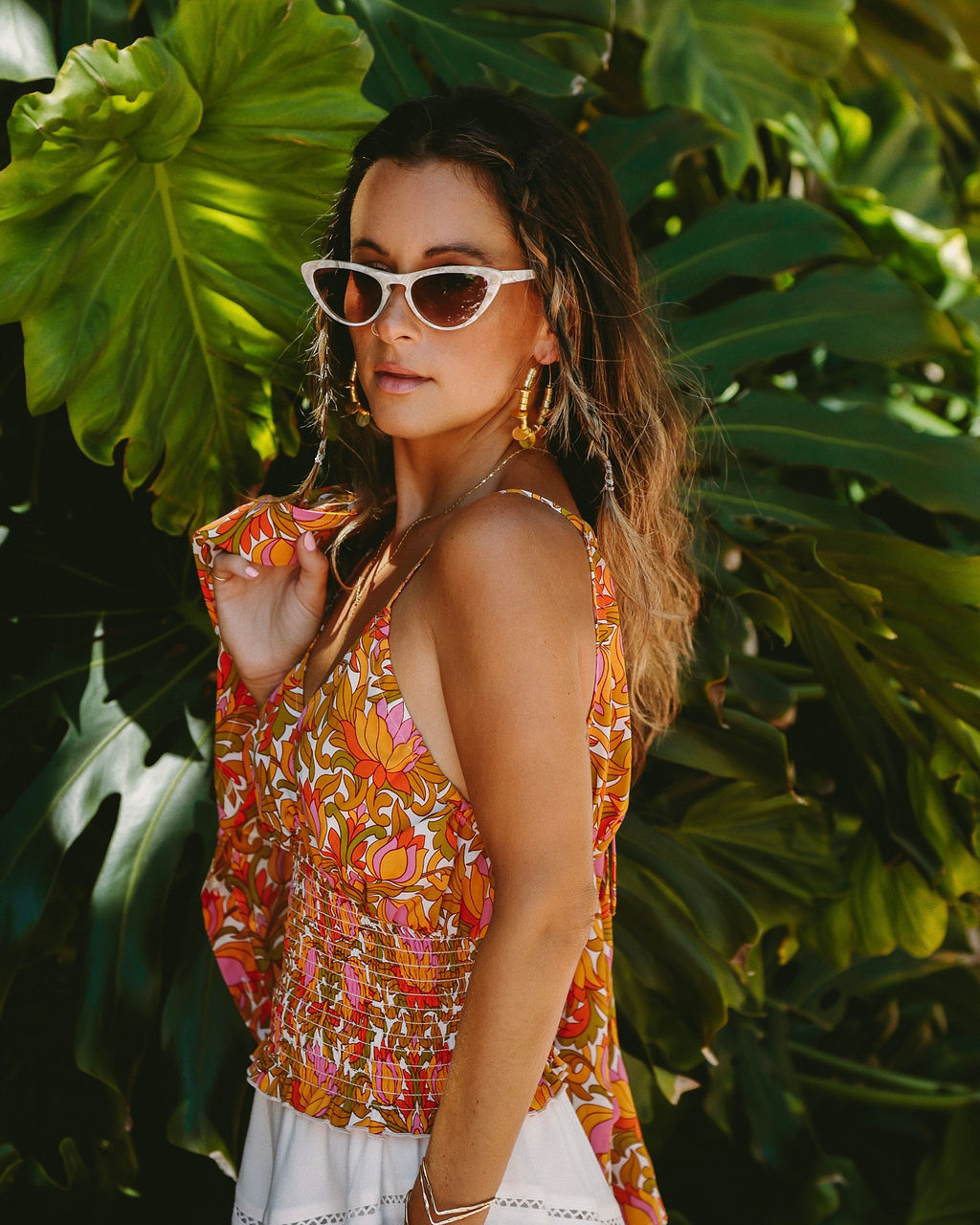 Coral Springs Smocked Crop Top - FINAL SALE