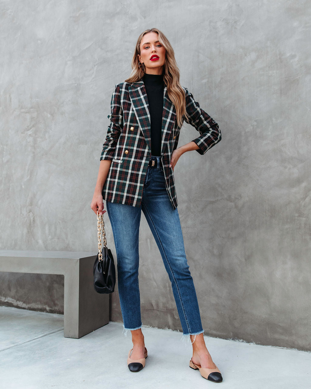 Ivy League Plaid Blazer