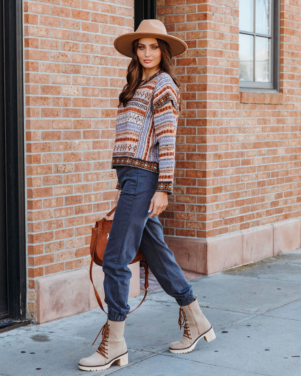 Annette Woven Pullover Sweater