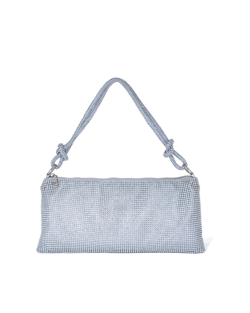 Paris Embellished Shoulder Bag - Silver