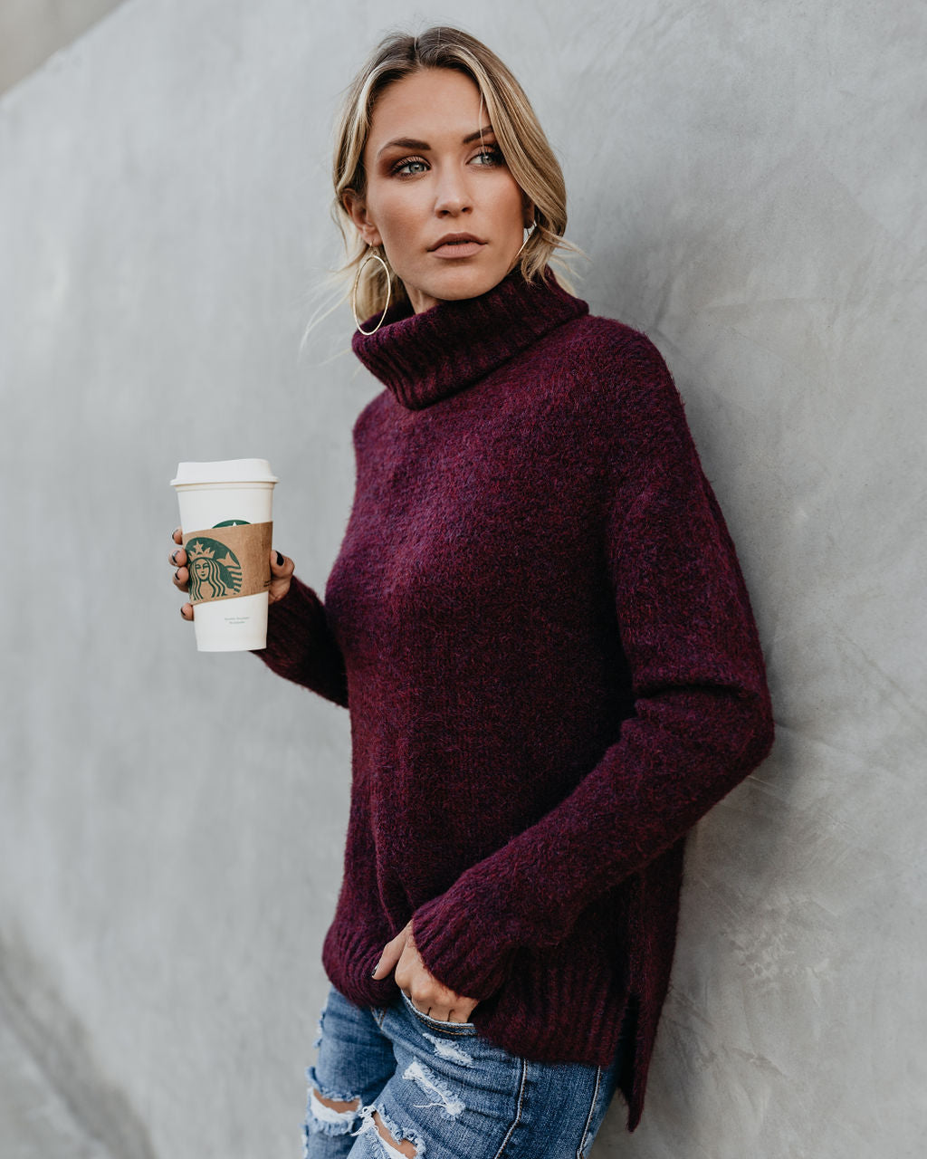 Henry Sweater - Wine