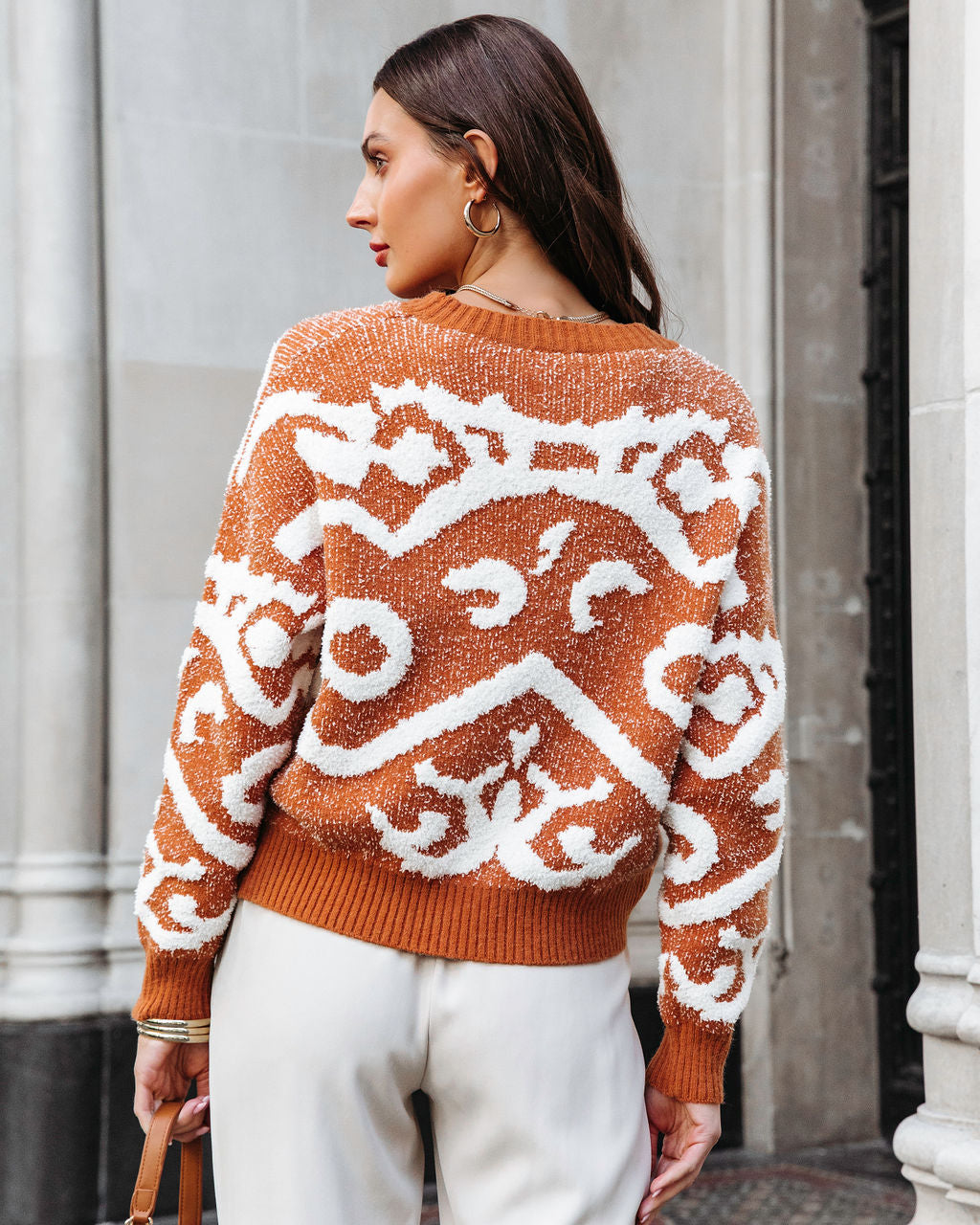 Mariano Knit Pullover Sweater - Caramel