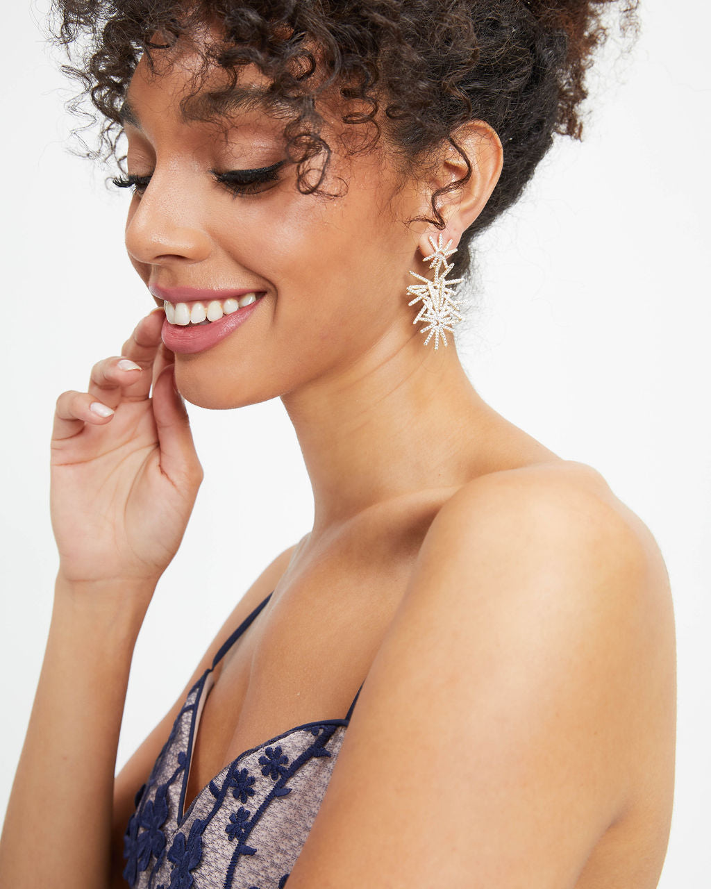 Sparks Fly Drop Earrings - Gold