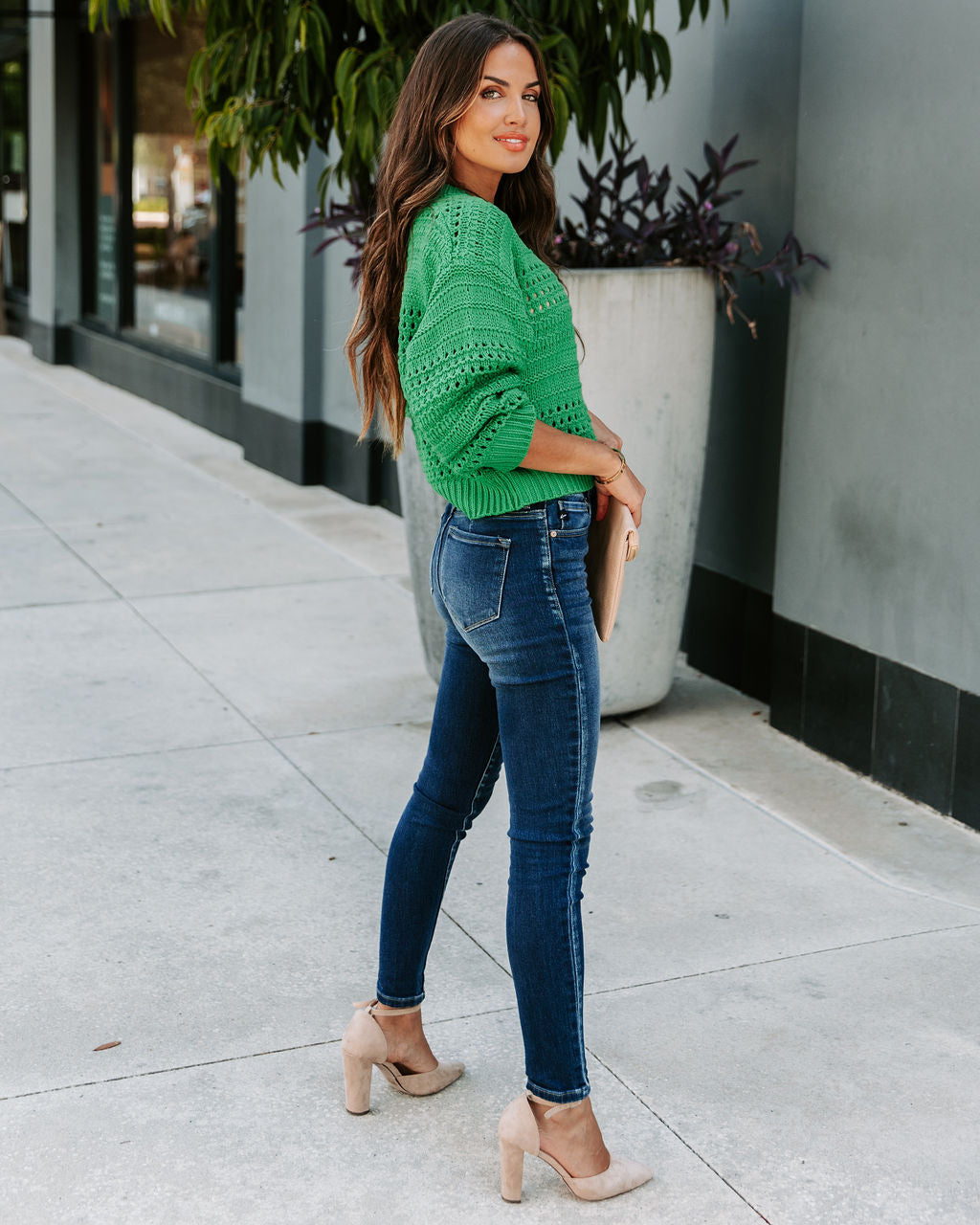 Genny Knit Sweater - Emerald - SALE