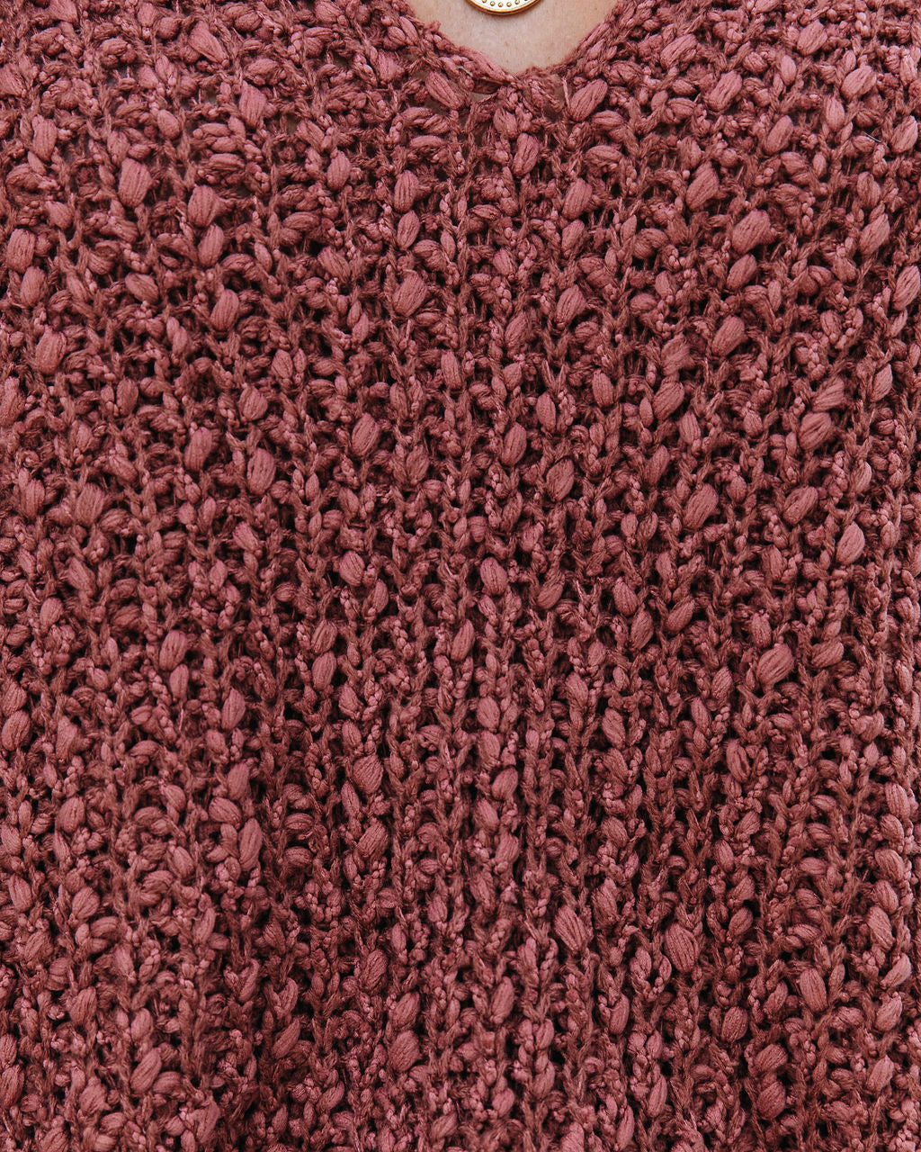 Warms My Soul Knit Sweater - Brick