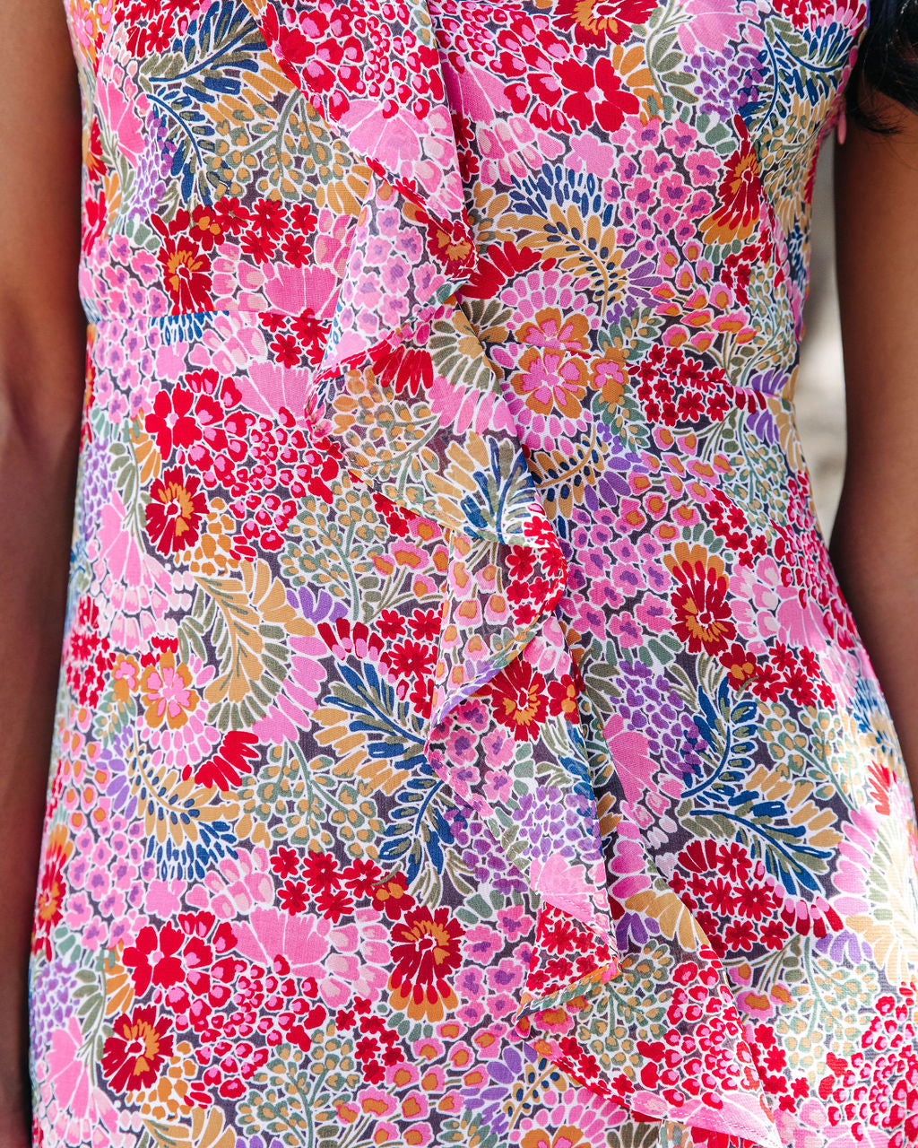 Sunita Floral Ruffle Maxi Dress - FINAL SALE