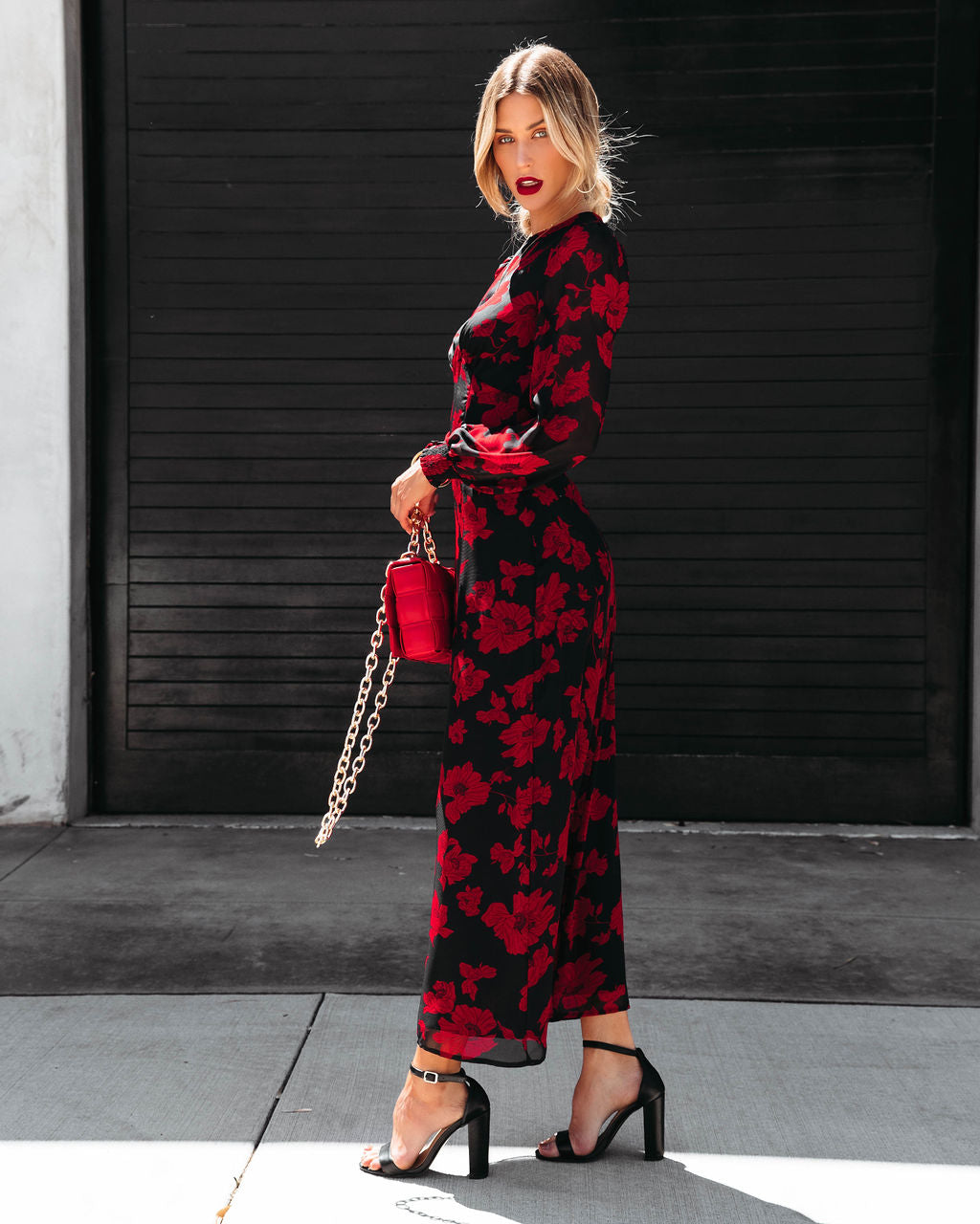 Serendipity Floral Chiffon Maxi Dress