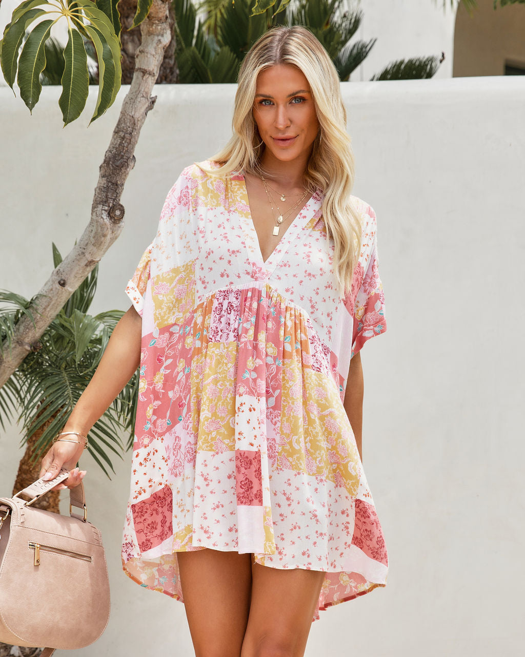 Milford Pocketed Patchwork Babydoll Dress - FINAL SALE