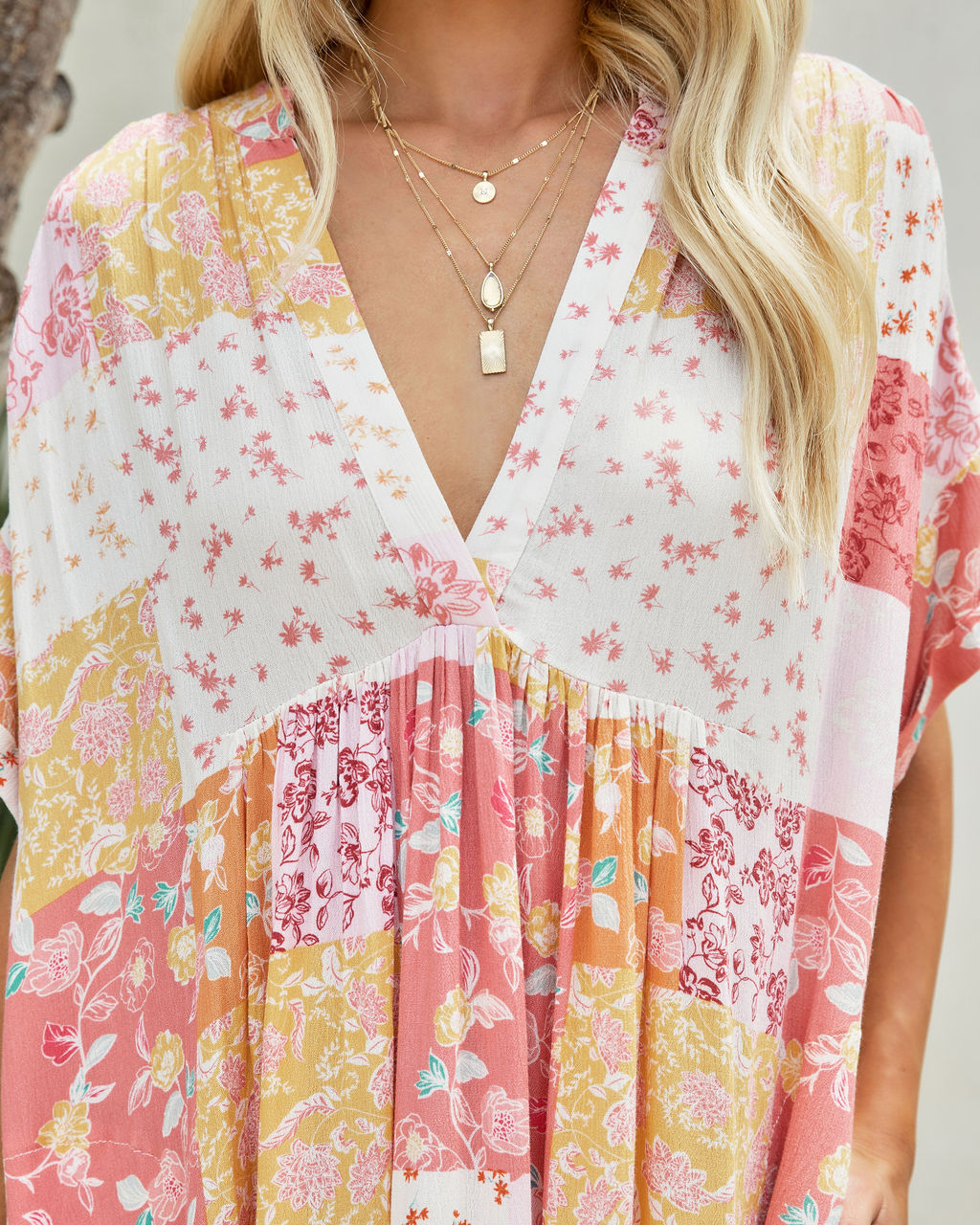 Milford Pocketed Patchwork Babydoll Dress - FINAL SALE