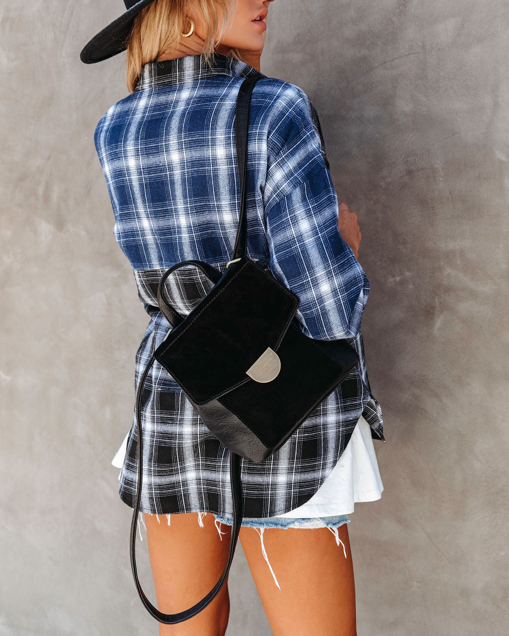 Claudette Crossbody Backpack - Black - SALE