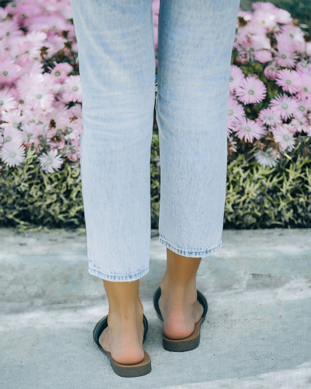 Skye Padded Square Toe Sandal - Black - FINAL SALE