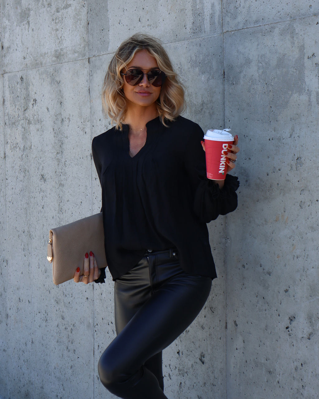 Golden Age Ruffle Peasant Top - Black