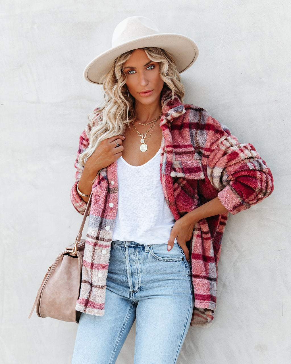 Mendocino Plaid Soft Knit Jacket - SALE