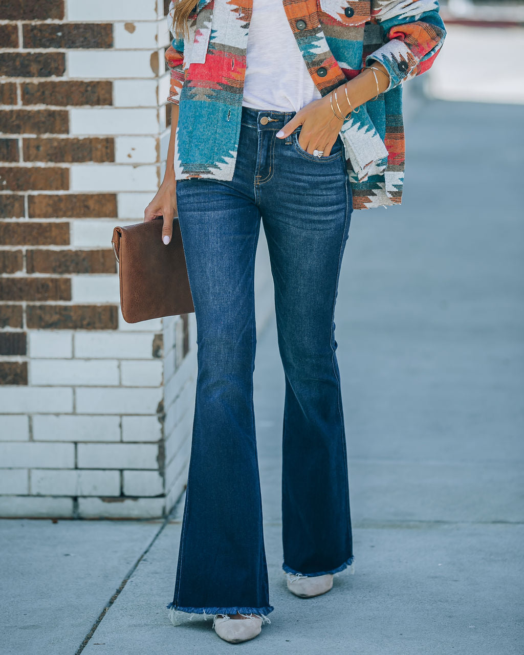 Nicky High Rise Bell Bottom Jeans - SALE