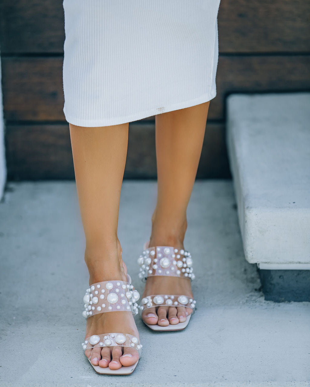 Gracelia Pearl Embellished Heeled Sandal - FINAL SALE