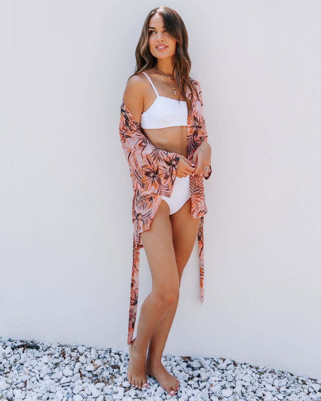 Gaviota Printed Kimono Wrap Top - FINAL SALE