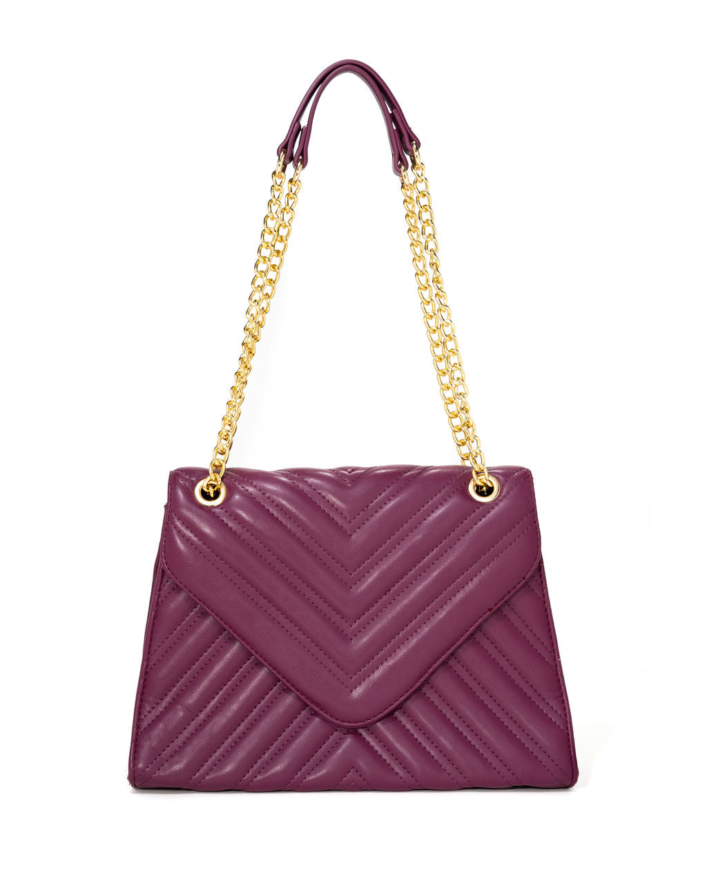 Pamela Padded Crossbody Bag - Purple