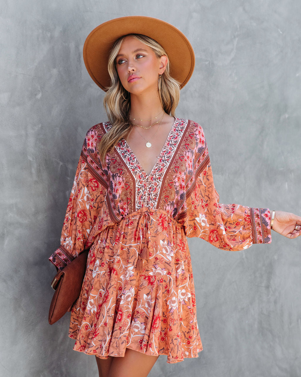 Wild And Free Floral Mini Dress