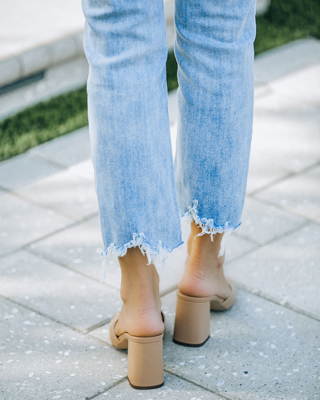 At My Best Block Heeled Sandal - Nude - FINAL SALE