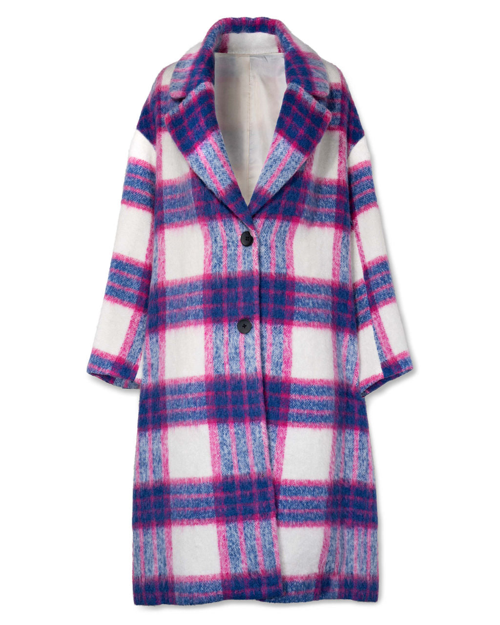 Jolie Pocketed Plaid Coat