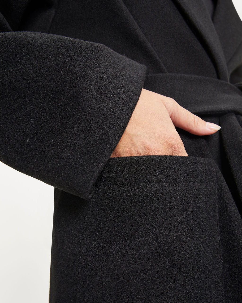 Great Expectations Pocketed Coat - Black