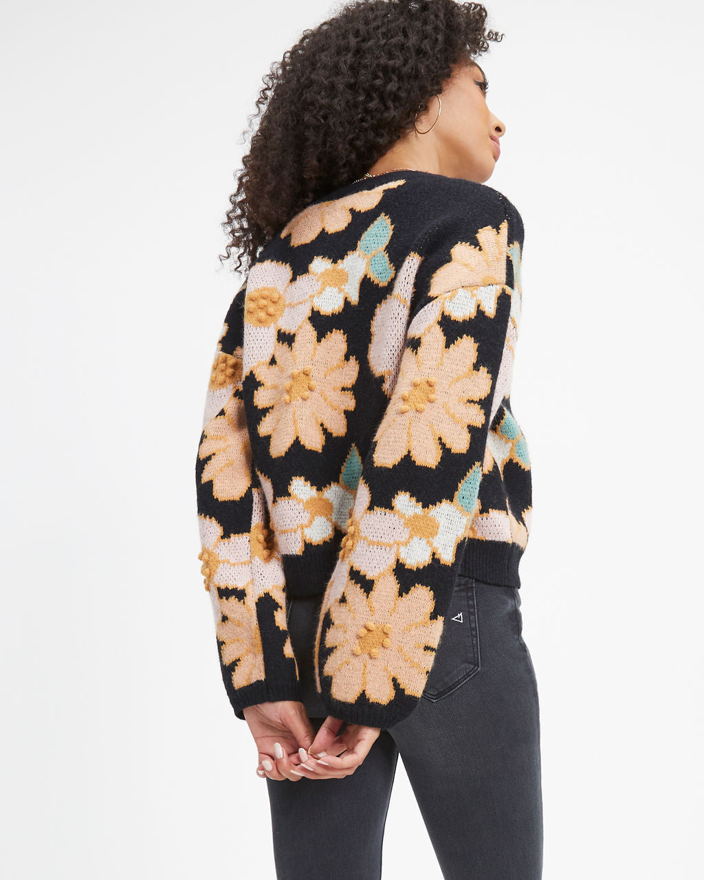 Arlow Floral Knit Pullover Sweater