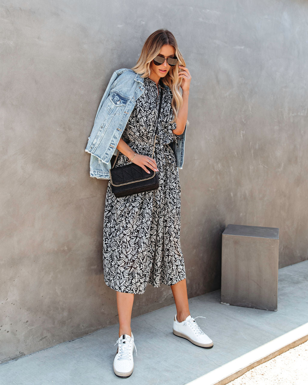 Untamed Beauty Printed Pocketed Midi Dress - FINAL SALE