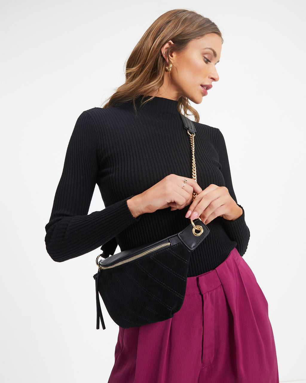 Camila Belt Bag - Black