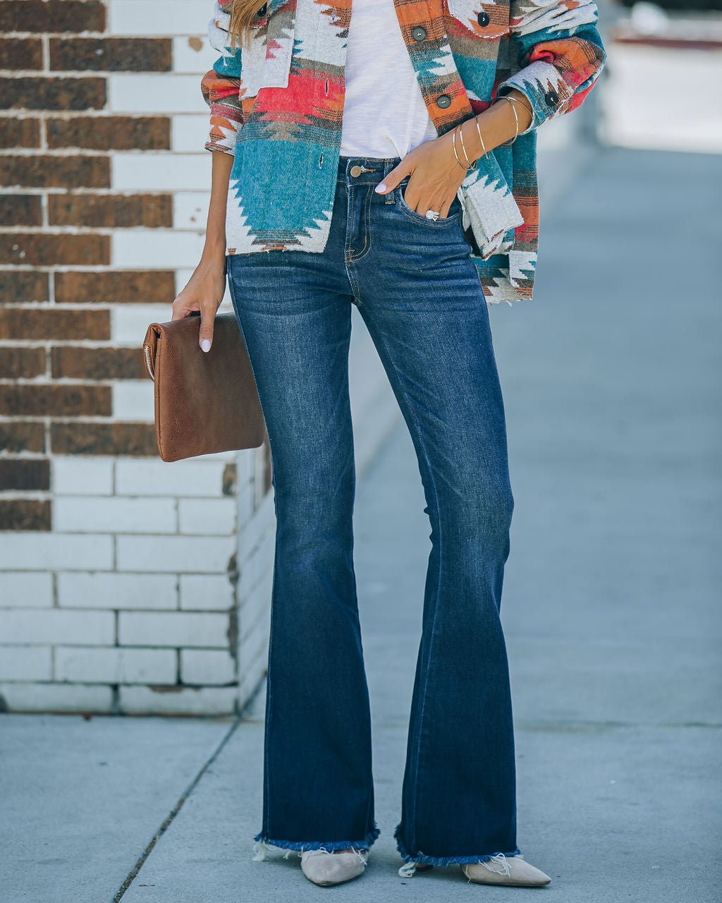 Nicky High Rise Bell Bottom Jeans - SALE