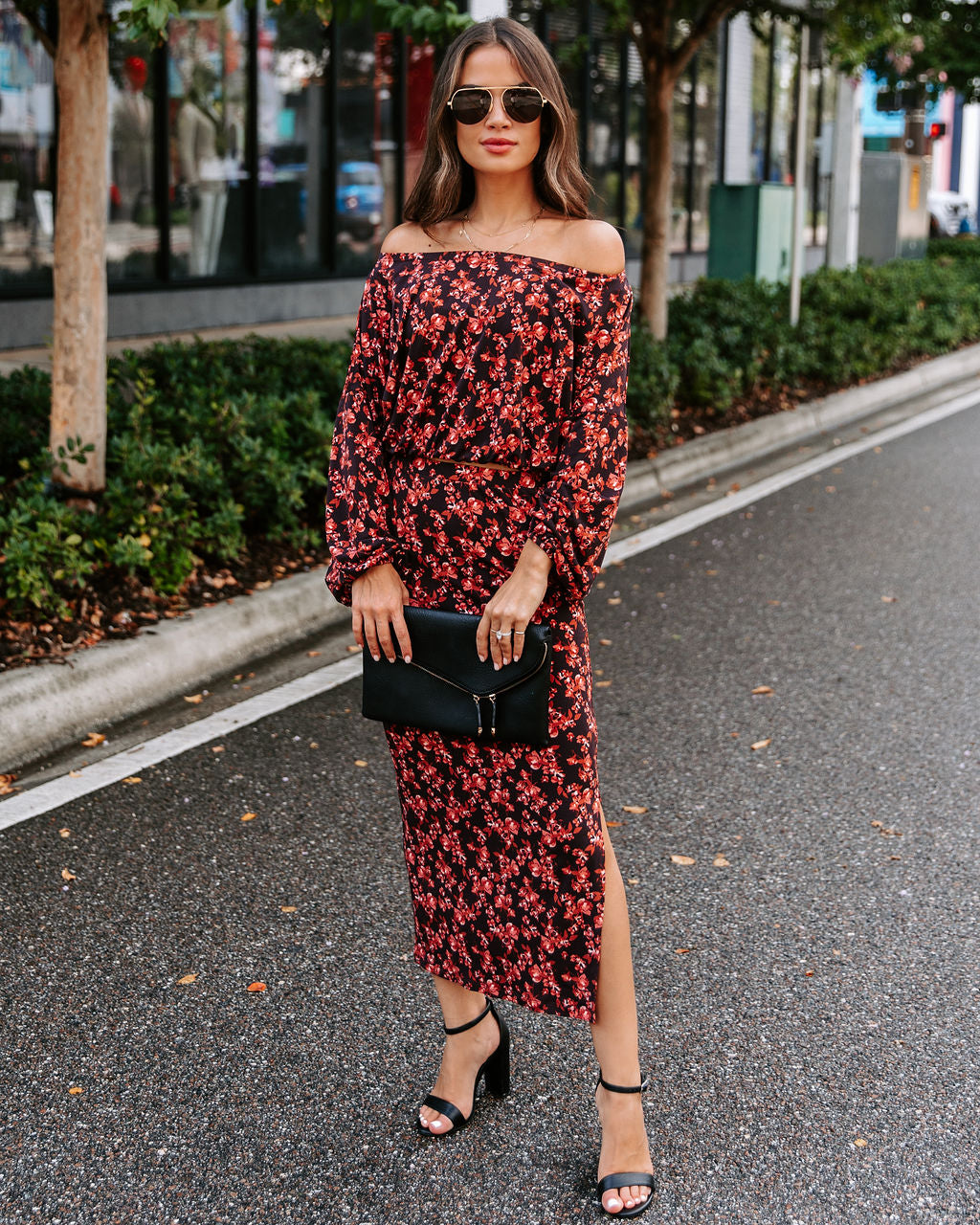 Esmeralda Floral Off The Shoulder Top - FINAL SALE