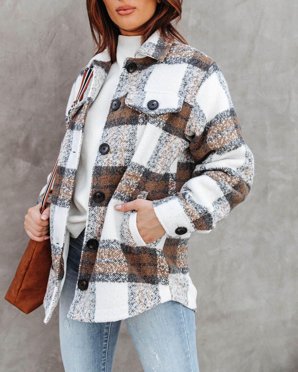 Chester Pocketed Plaid Jacket