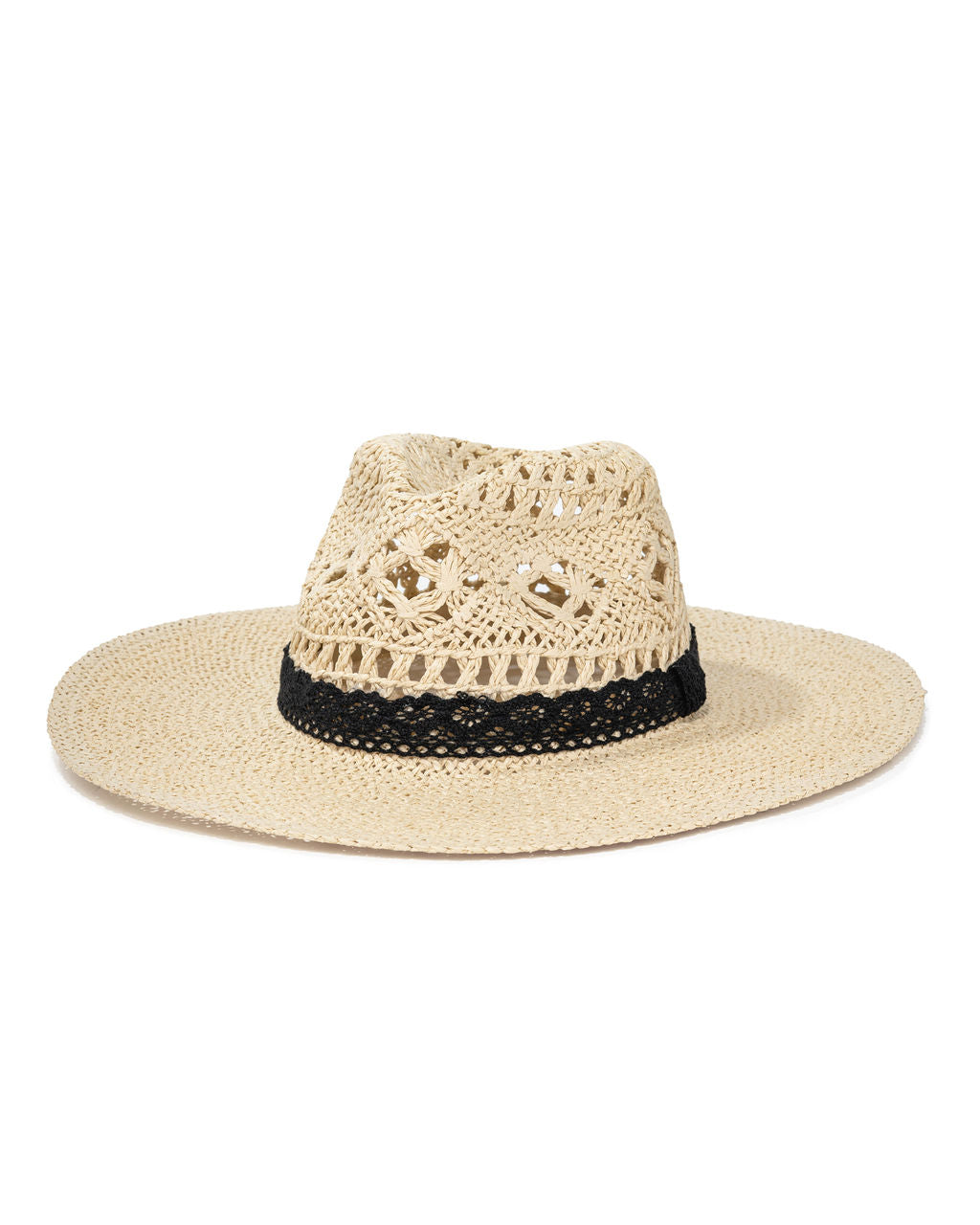 Bondi Lace Straw Hat - Natural - FINAL SALE
