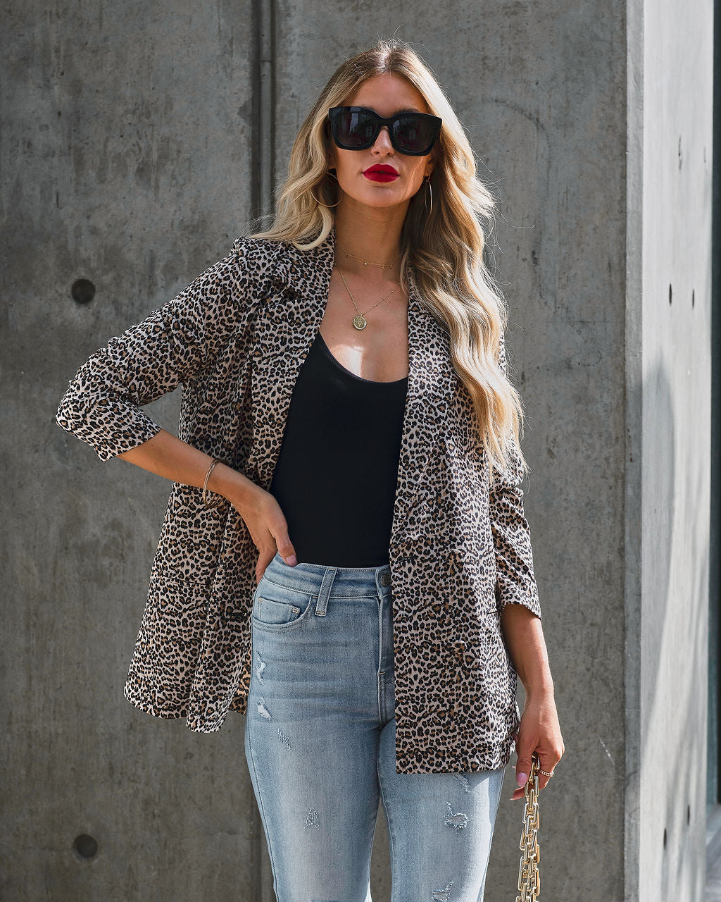 Fierce Feminine Leopard Print Blazer - FINAL SALE