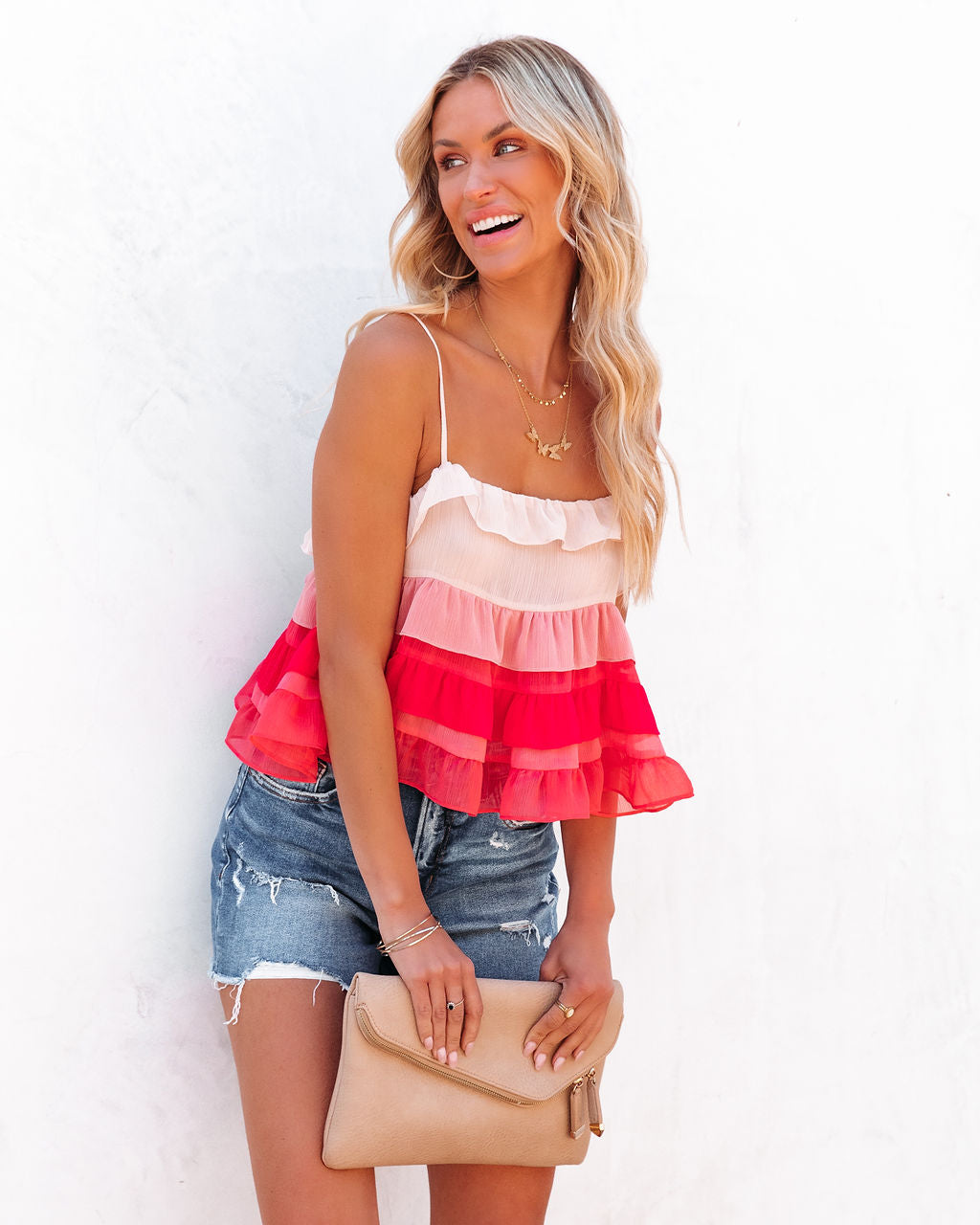 Ray Of Light Tiered Babydoll Top - FINAL SALE