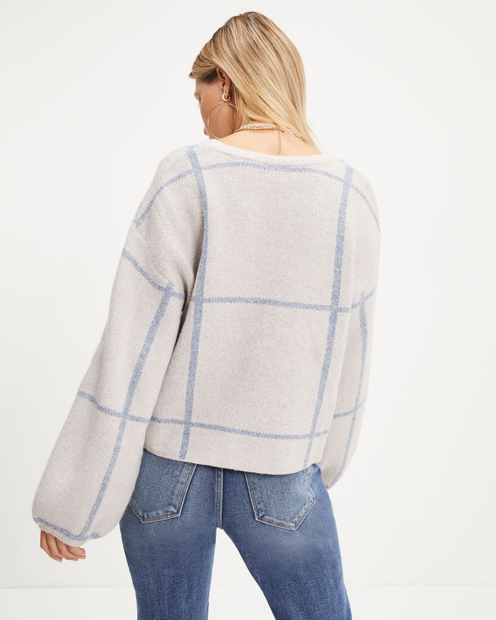 Crystal Bay Knit Pullover Sweater - Grey