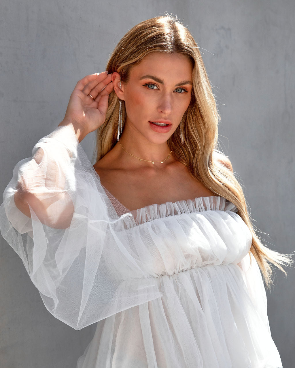 Bling Bling Rhinestone Fringe Ear Cuff - FINAL SALE