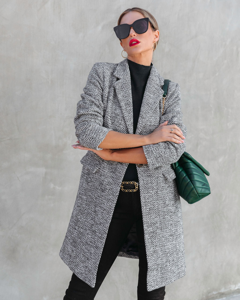 Work It Girl Pocketed Coat