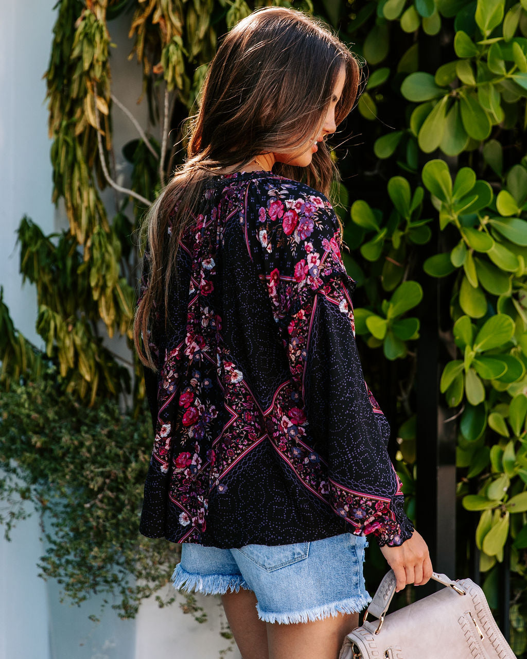 Valerian Floral Tassel Tie Top - FINAL SALE