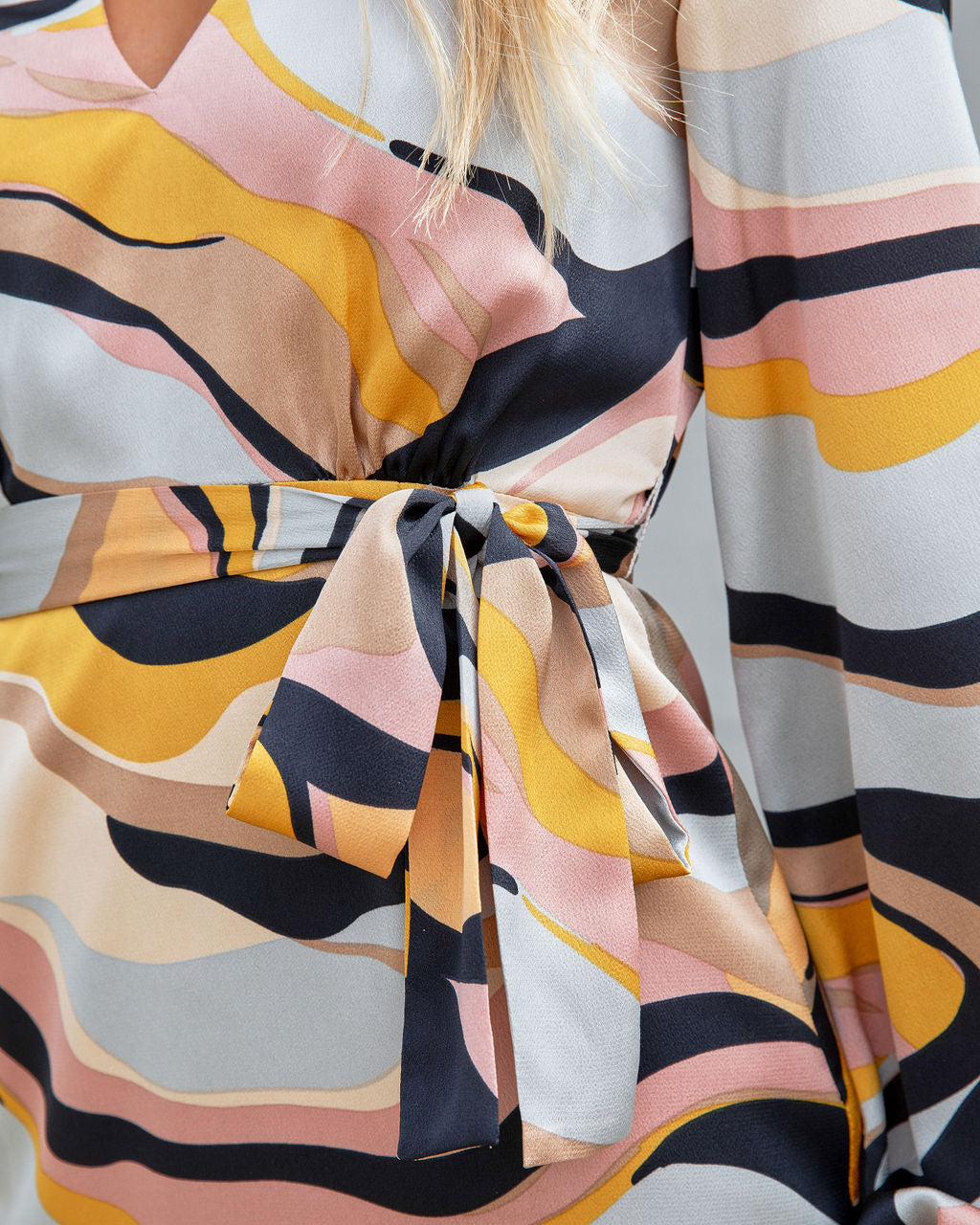 Averette Satin Printed Mini Dress - FINAL SALE