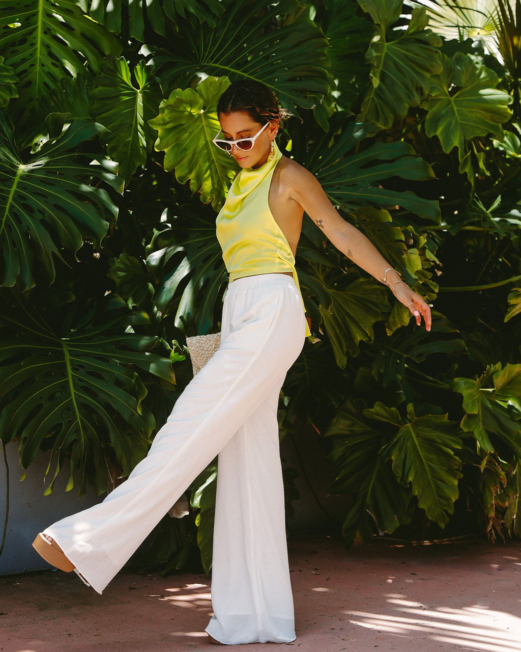 The Collins Satin Halter Top - FINAL SALE