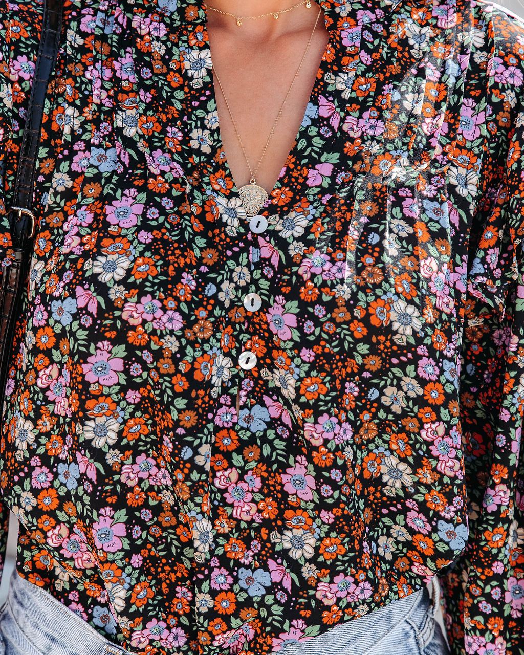 Groundbreaking Moment Floral Ruffle Top