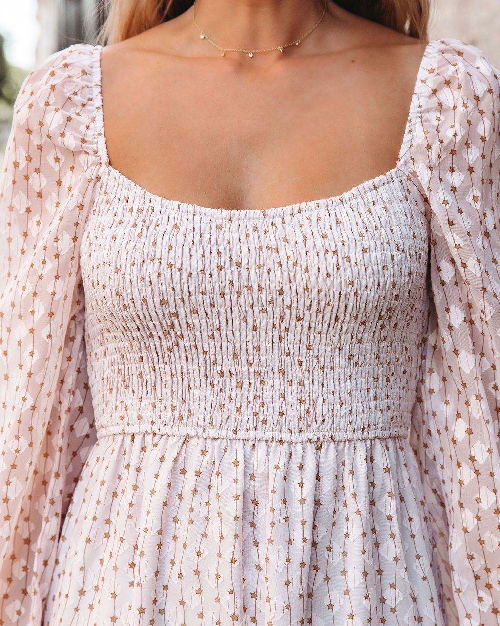 Reach For The Stars Smocked Babydoll Dress - SALE