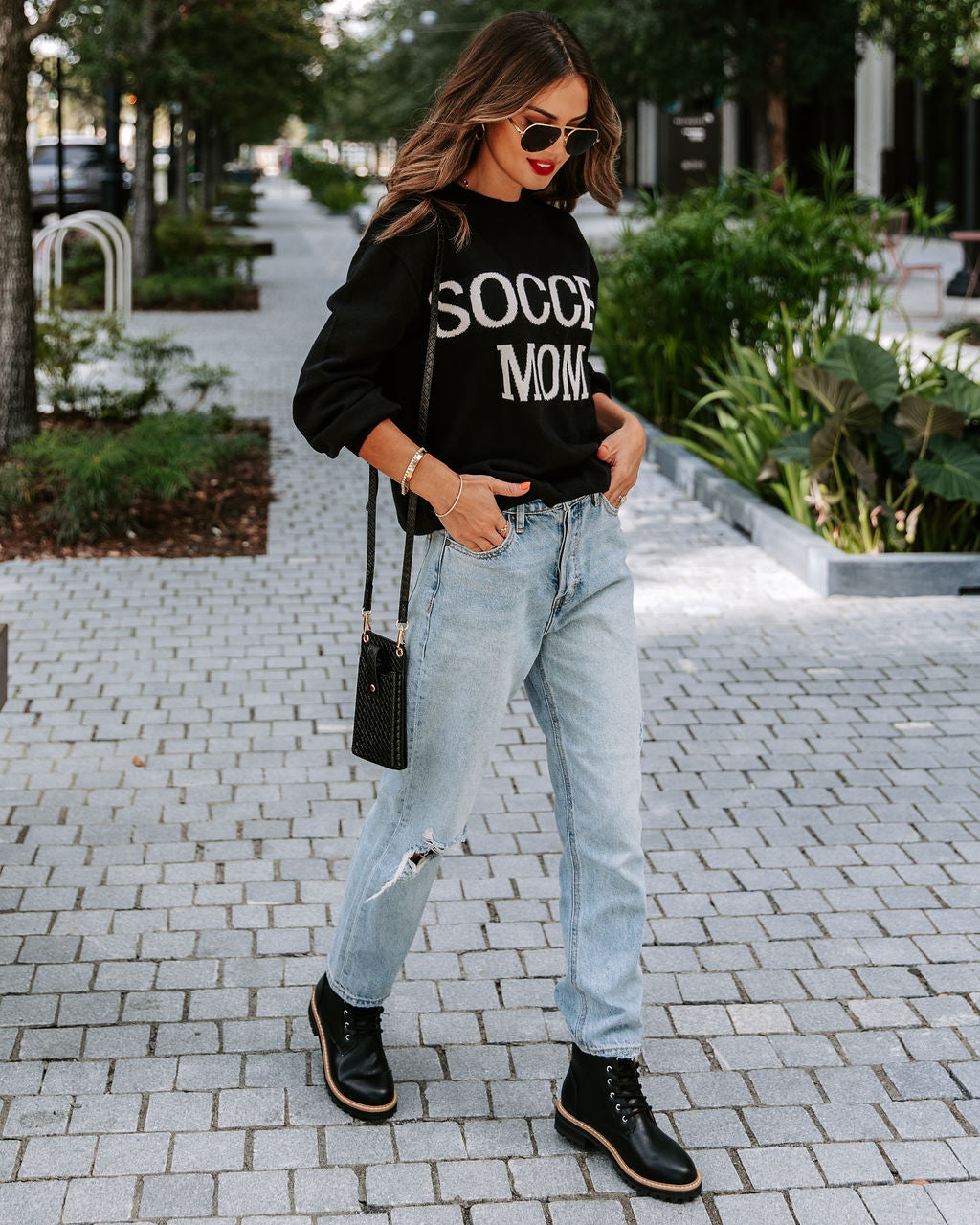 Soccer Mom Knit Pullover Sweater