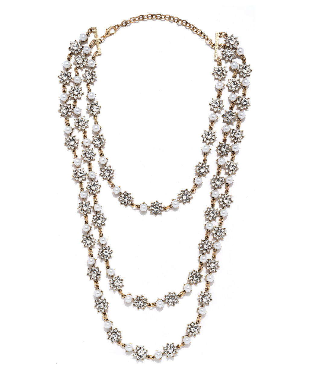 Francine Layered Necklace - Brass