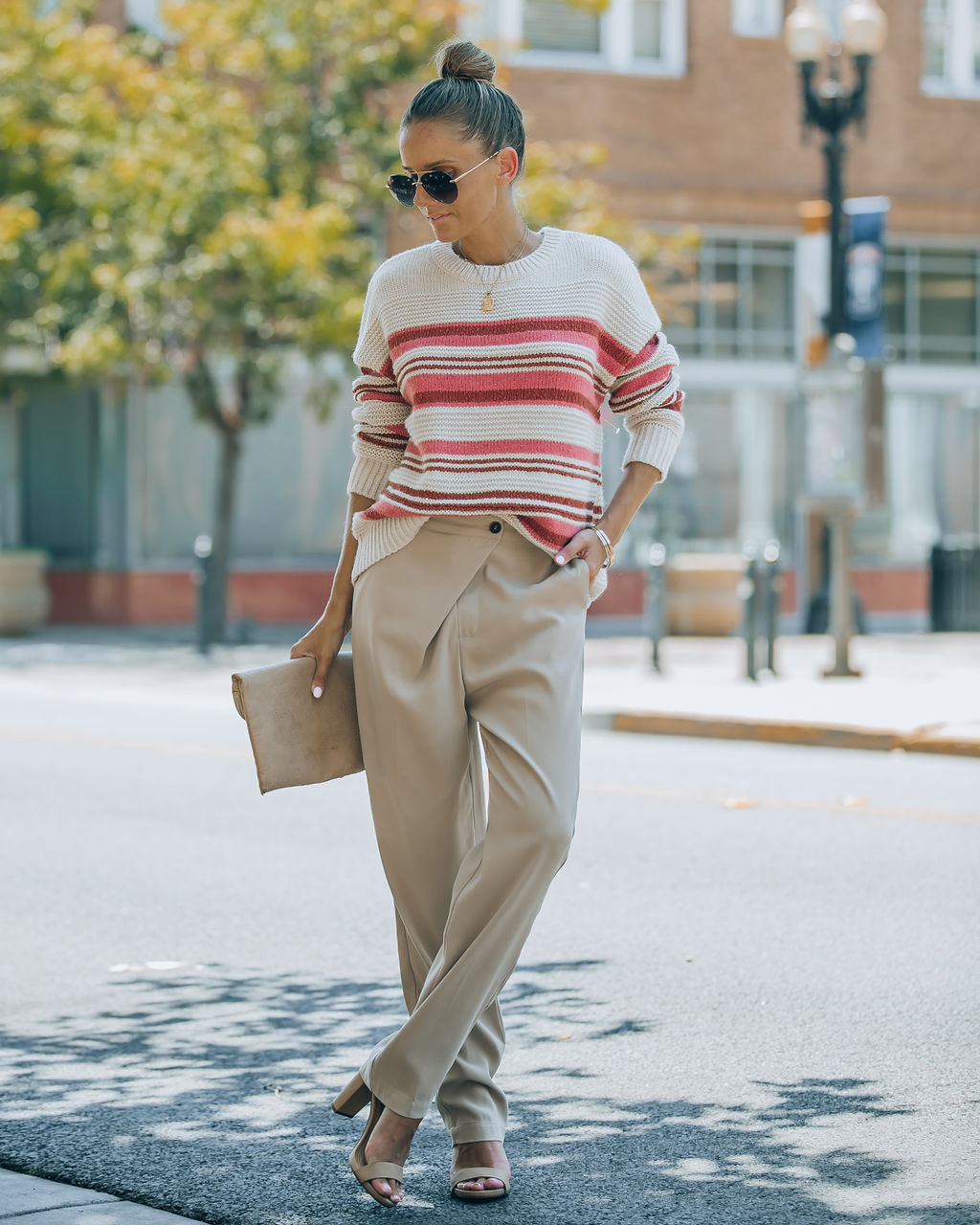 Stanford Striped Knit Pullover Sweater - FINAL SALE