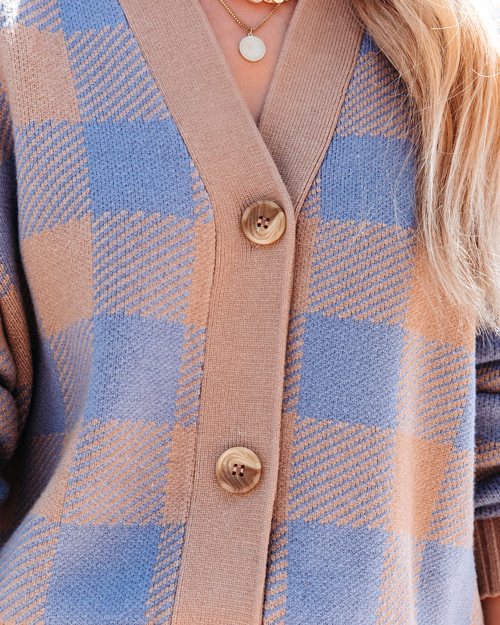Like Totally Plaid Knit Cardigan