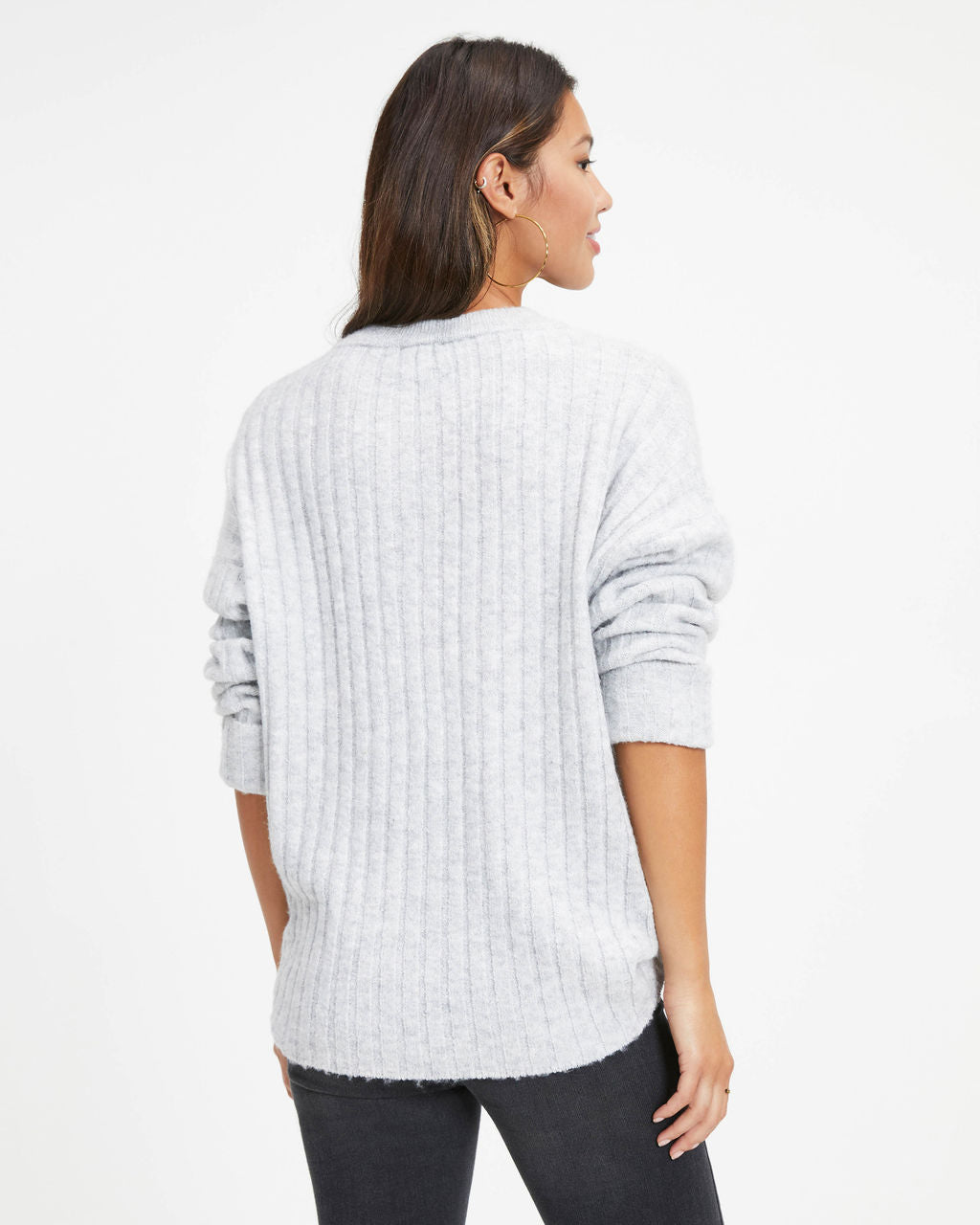 Gilbert Henley Knit Pullover Sweater - Heather Grey