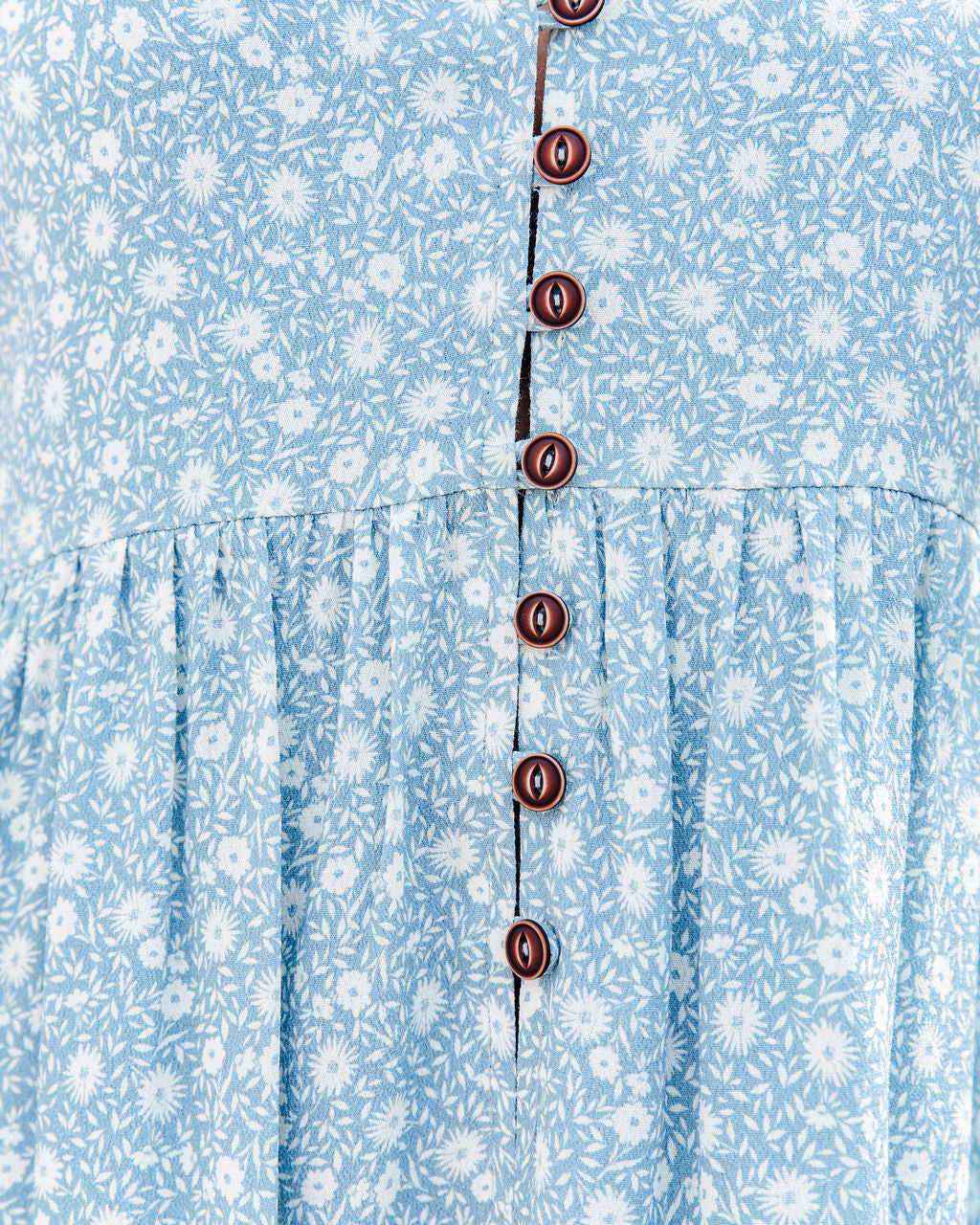 Carolina Floral Button Down Babydoll Dress - SALE