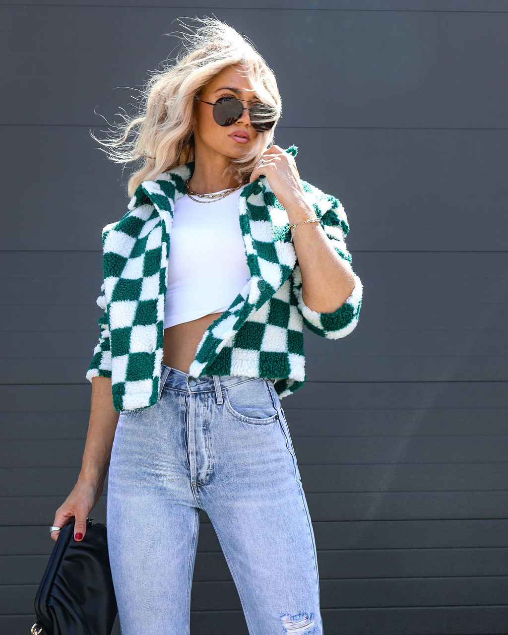 So Fresh Checkered Sherpa Jacket