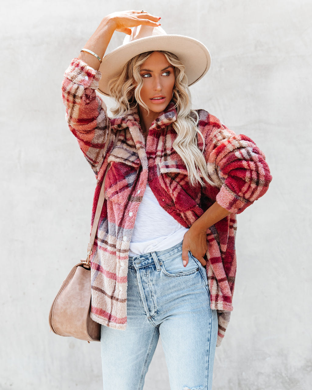 Mendocino Plaid Soft Knit Jacket - SALE